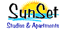 Logo, SUNSET STUDIOS & APARTMENTS, Νάουσα, Πάρος, Κυκλάδες